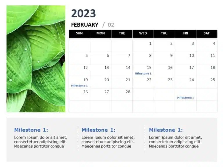 2023 powerpoint calendar template 2023 Planning Calendar PowerPoint Template SlideUpLift