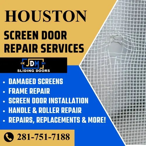 Screen Door Repair in Houston, TX JDM Sliding Doors