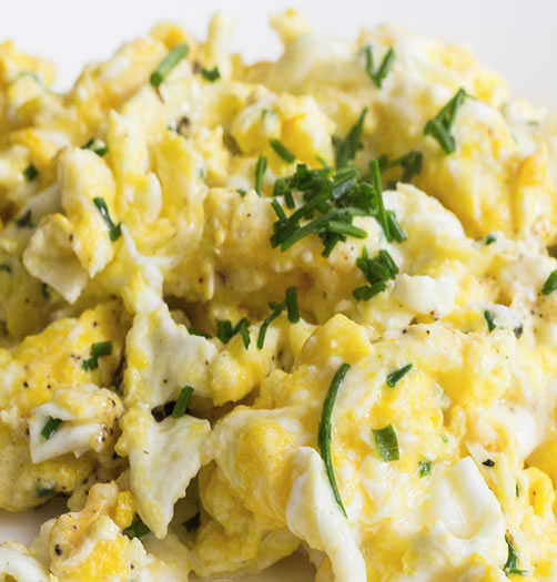 Goat Cheese Scrambled Eggs Slim Down Smart