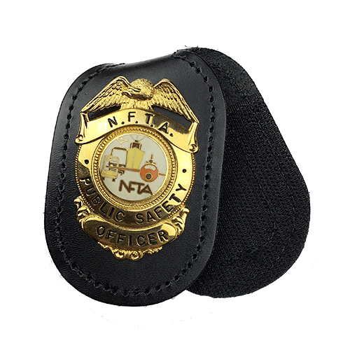 MODEL 18 OVAL VELCRO BADGE HOLDER Slim Line Case Company