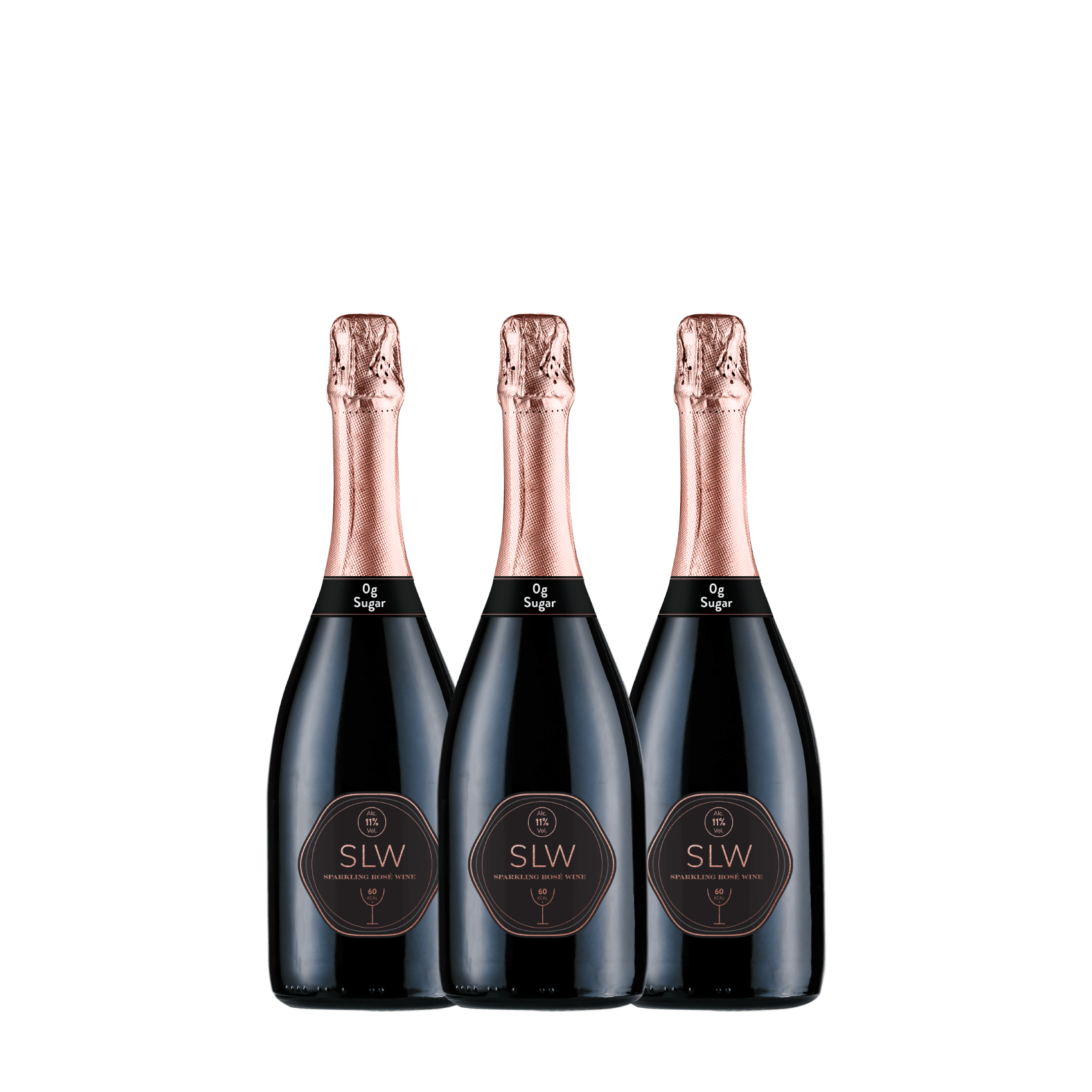 Sparkling Pink Wine 3 Bottles