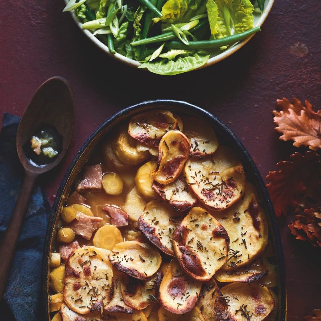 SW recipe Potato and smoky bacon gratin Slimming World Encyclopedia