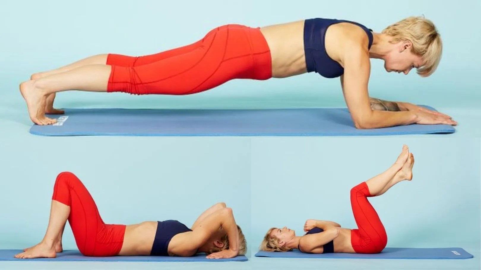 Fitness Special exercises for the stomach, arms and legs. The best