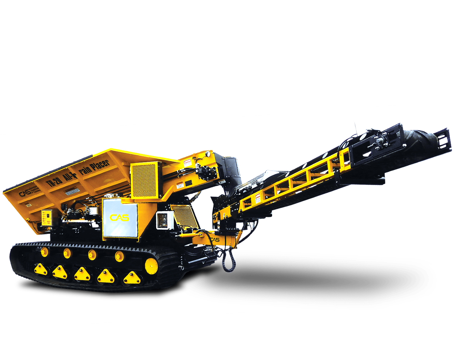 CAS Conveyor Application Systems Stone Slinger Truck