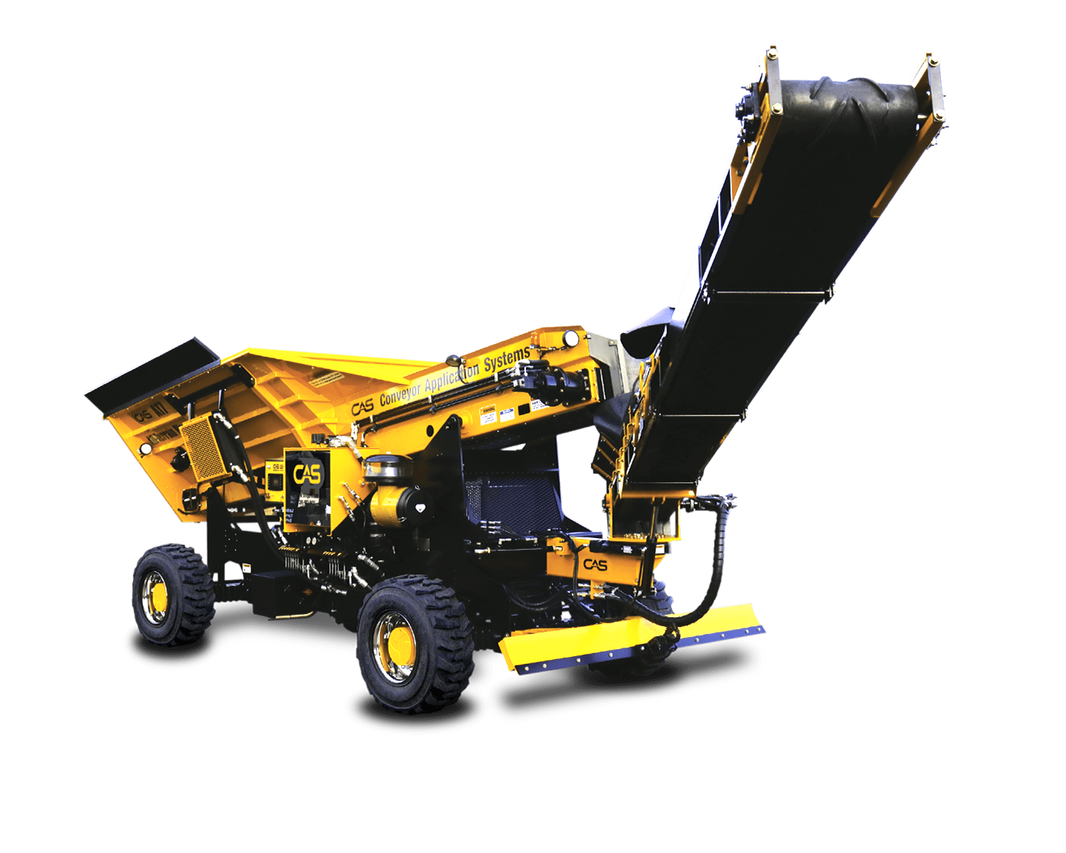 CAS Conveyor Application Systems Stone Slinger Truck