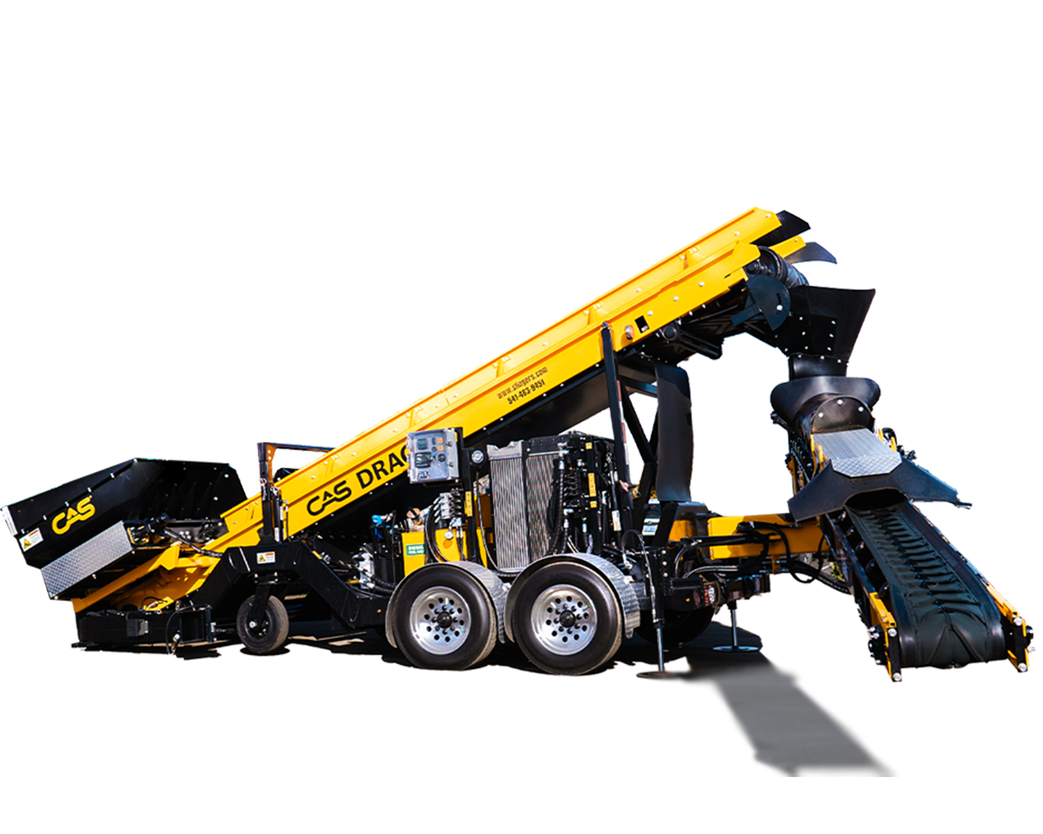 CAS Conveyor Application Systems Stone Slinger Truck