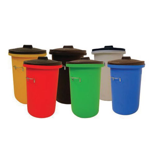 Heavy duty coloured dustbins Outdoor Dustbins & Accessories Outdoor