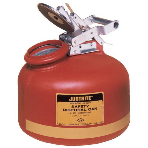 Justrite wide mouth waste liquid containers Flammable Liquid Storage
