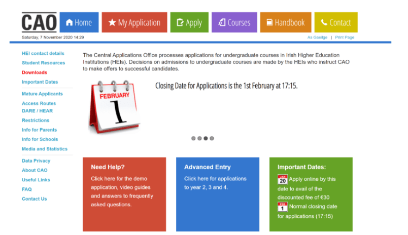 2023 CAO Application (September/October 2023 entry)