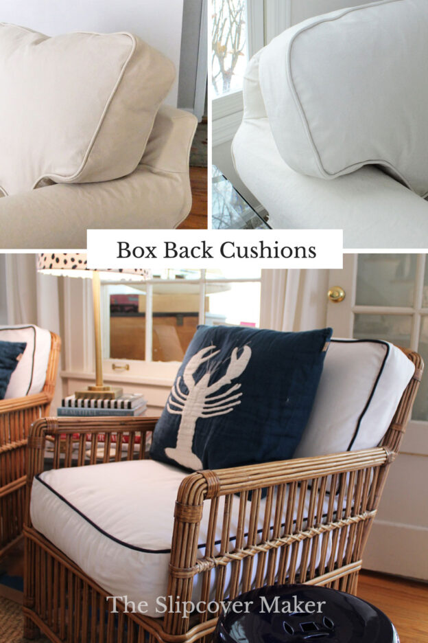 Back Cushion Slipcover Designs + Sewing Tutorials The Slipcover Maker