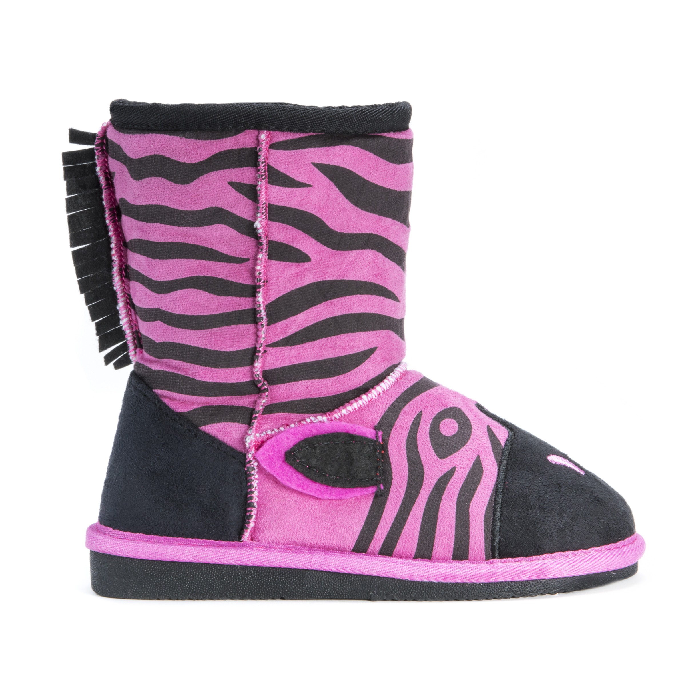 MUK LUKS ® Kid's Ziggy Zebra Boots Pink Shop Comfy