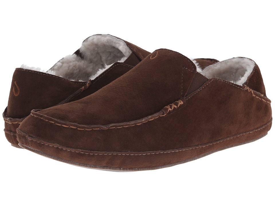 OluKai Moloa Slipper (Dark Java/Dark Java) Men’s Slippers Slippers