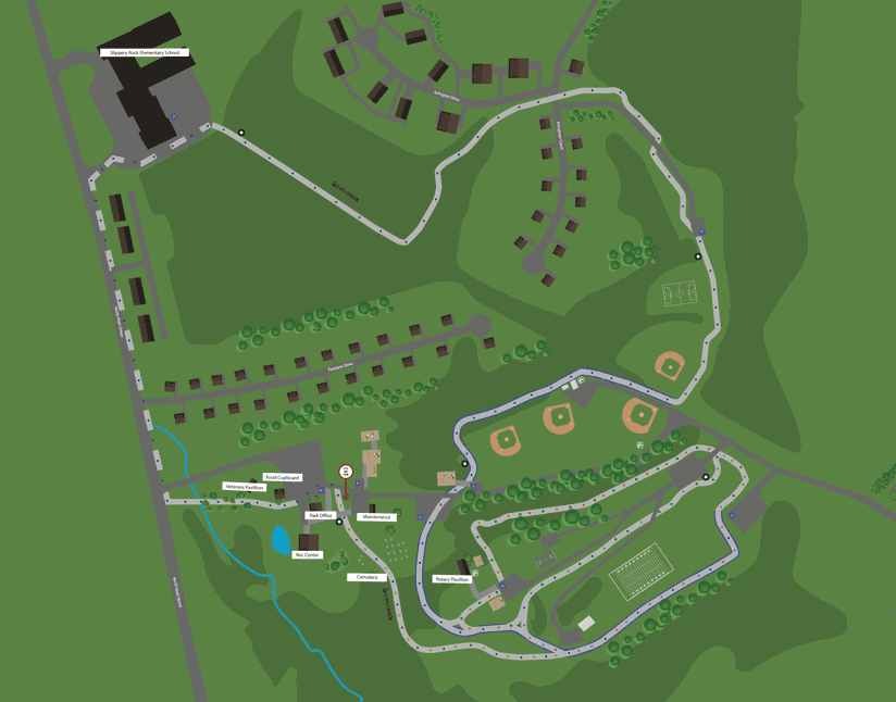Walking Trail Map Slippery Rock Area Parks & Recreation