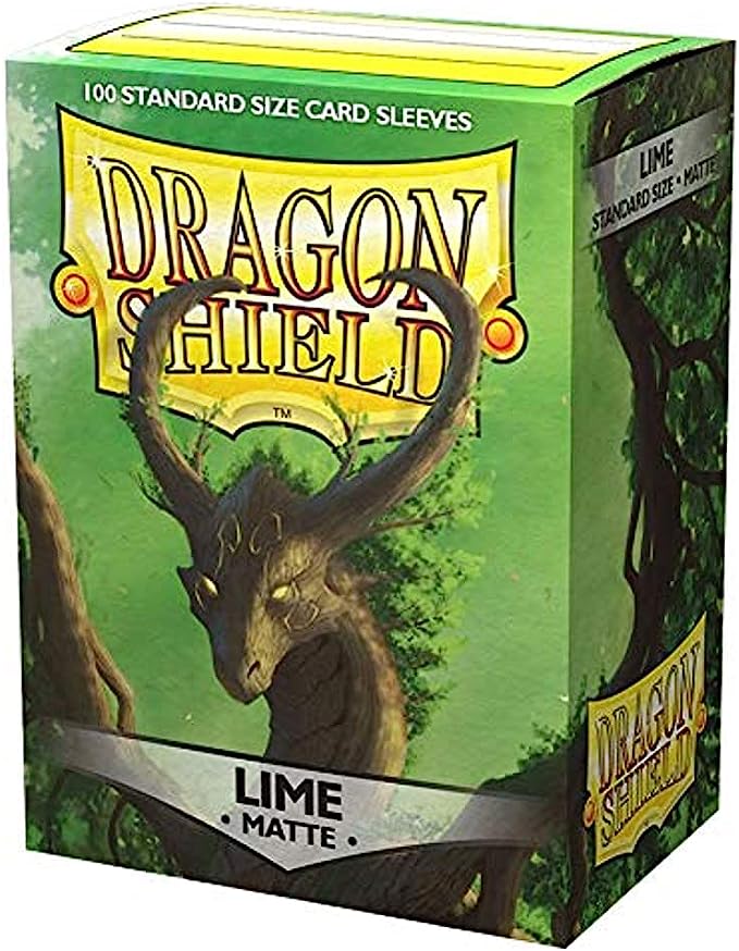Dragon Shield Sleeves Matte (100 count) Lime Sliver King Games