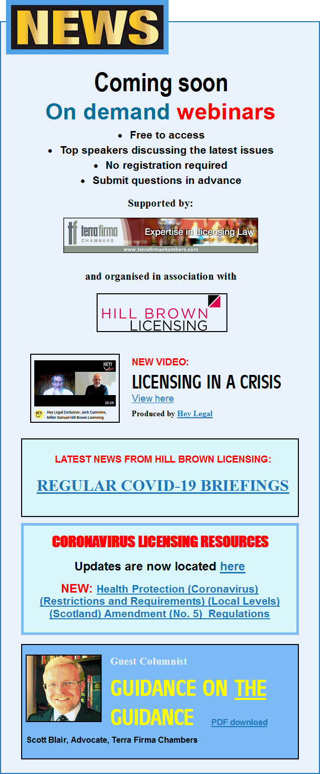 Scottish Licensing Law and Practice