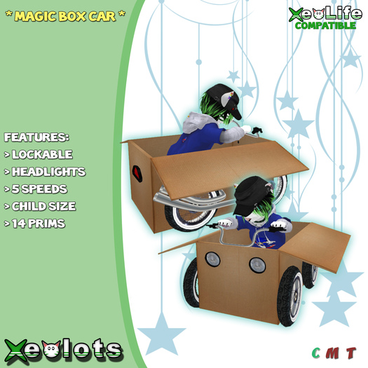 Second Life Marketplace ** Xeolots ** Magic Box Car {XeoLife}