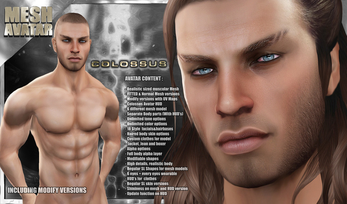 Second Life Marketplace COLOSSUS MESH AVATAR BY TELLAQ
