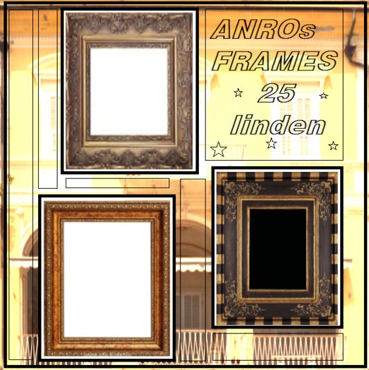 Second Life Marketplace Anros frames. Italian art