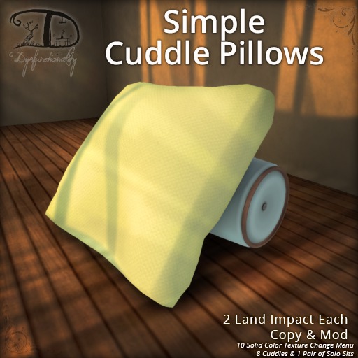 Second Life Marketplace [DDD] Simple Cuddle Pillows (PG)