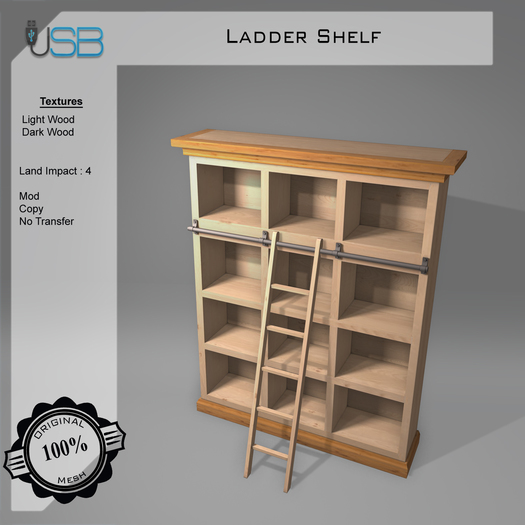 Second Life Marketplace [USB] Ladder Shelf