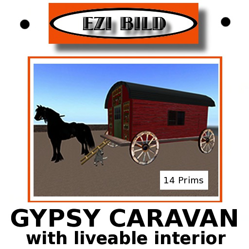 Second Life Marketplace AA Building Tutorial Gypsy Caravan
