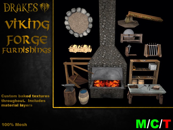 Second Life Marketplace [Drakes] Viking Furnishings