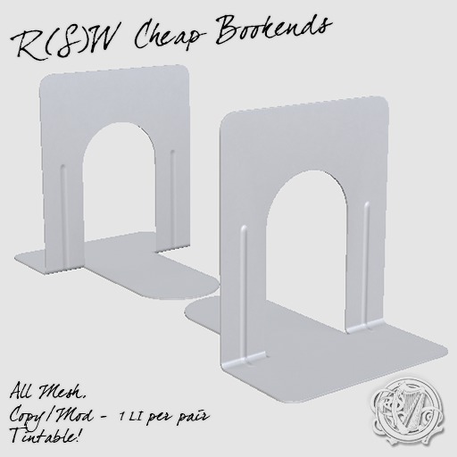 Second Life Marketplace R(S)W Cheap Bookends