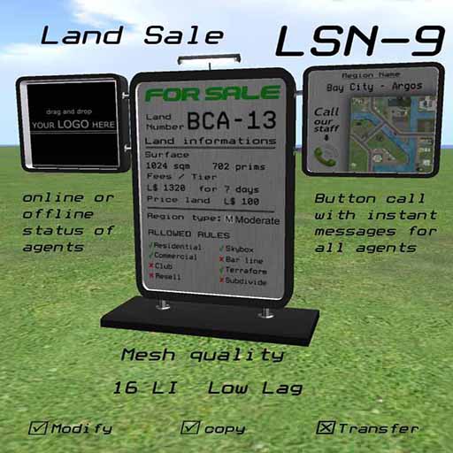 Second Life Marketplace Land Sale LSN9