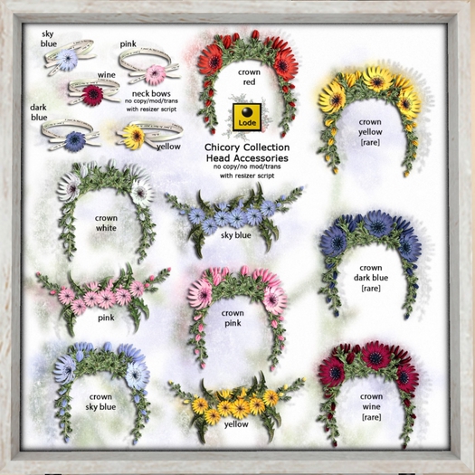 Second Life Marketplace *LODE* Accessory Chicory Neck Bow [yellow]