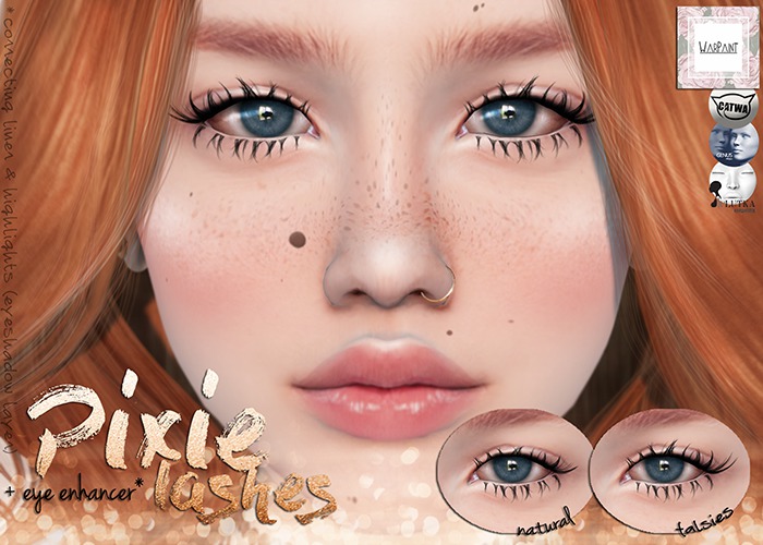 Second Life Marketplace WarPaint* Pixie lashes [Catwa]