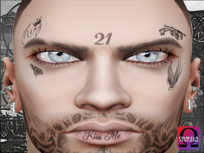 Second Life Marketplace - :.Tunechi Inc.: King Face Tattoo 525_x_700_jpg
