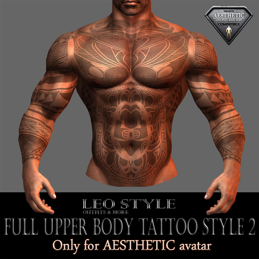 Second Life Marketplace - Full Upper Body Tattoo Style 2 525_x_525_jpg