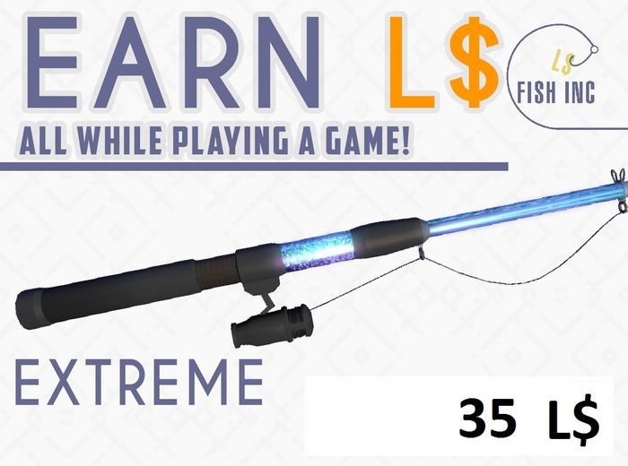 Second Life Marketplace [Fish Inc] Extreme Midnight Fishing Rod