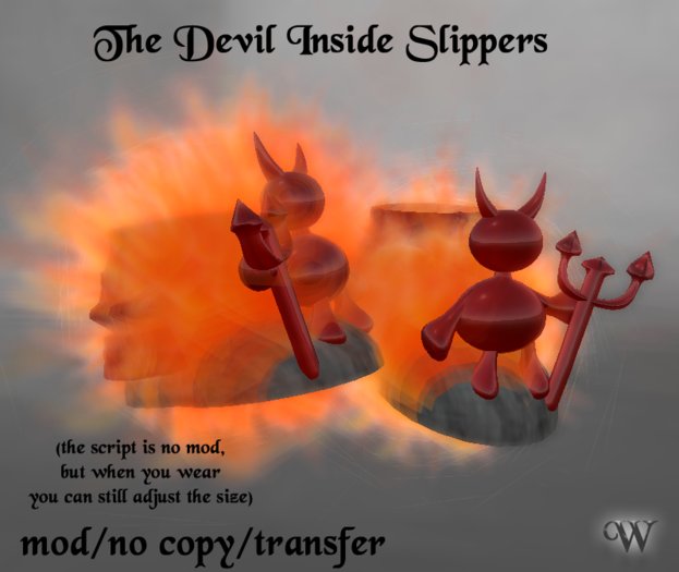 Second Life Marketplace WC The Devil Inside Slippers
