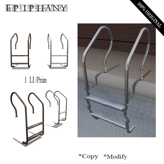 Second Life Marketplace Platform and Pool Ladders + 2 Variations