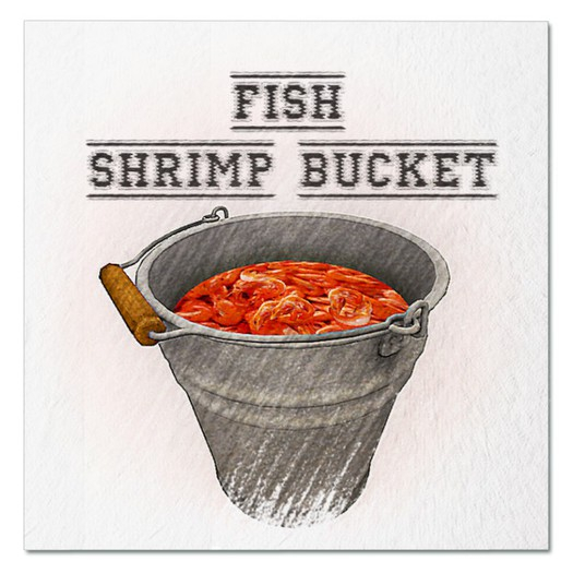 Second Life Marketplace DFS Fish Shrimp Bucket 5Li