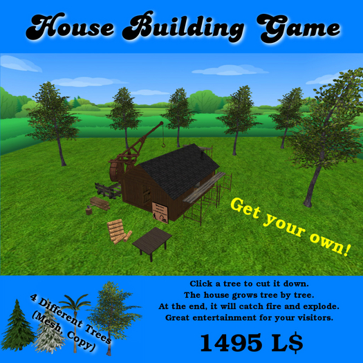 Second Life Marketplace House Building Game