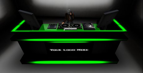 Second Life Marketplace - SiNTecH DJ Booth (Green) (box)