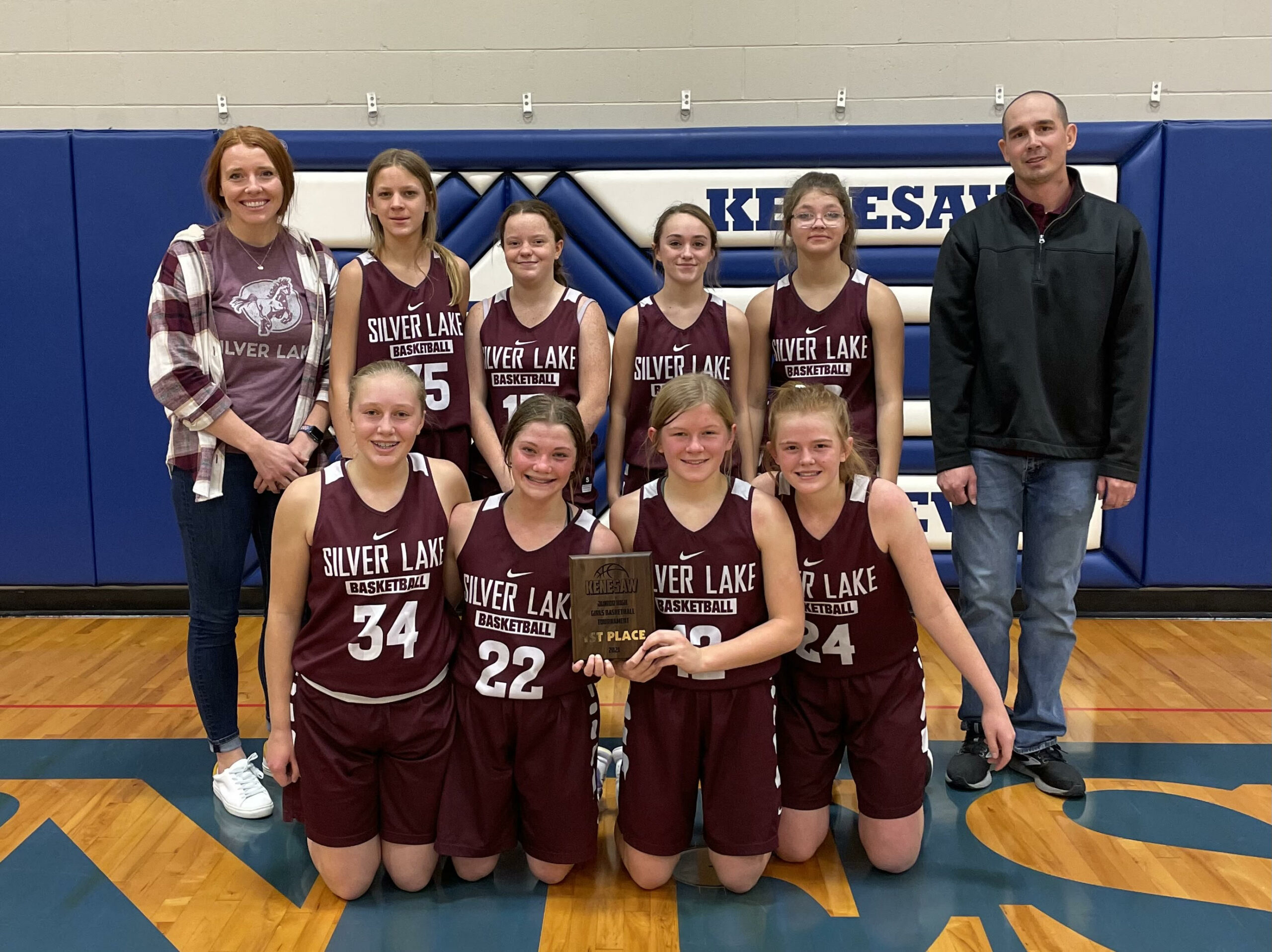 Junior High Lady Mustangs Win Kenesaw Tournament Silver Lake Public