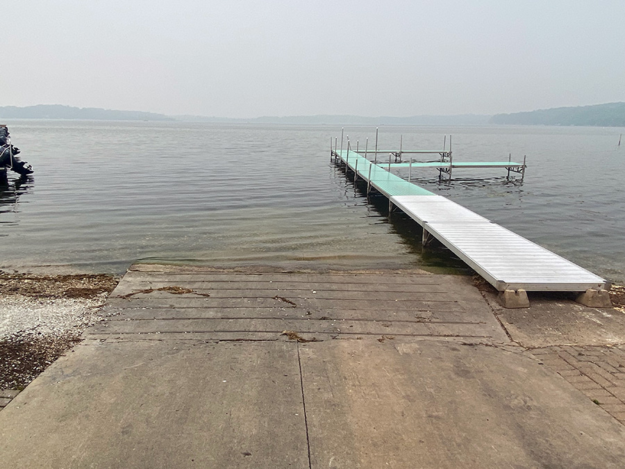 Boat Ramp Launch Silver Lake Marina Wisconsin