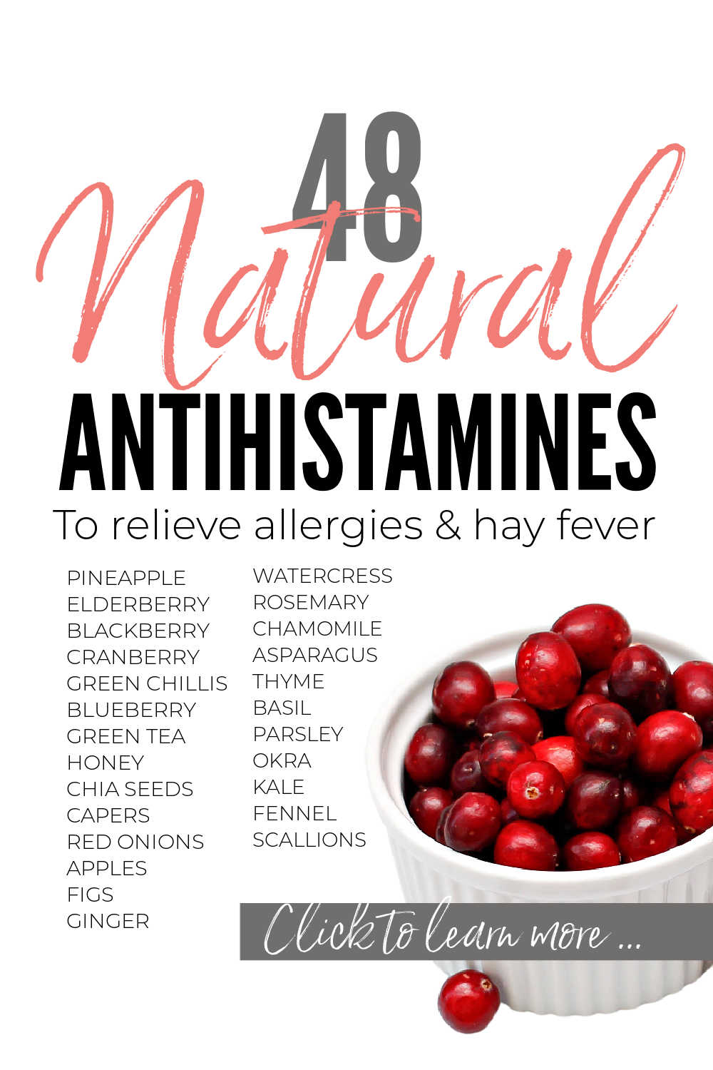 Natural Antihistamines For Allergy Relief