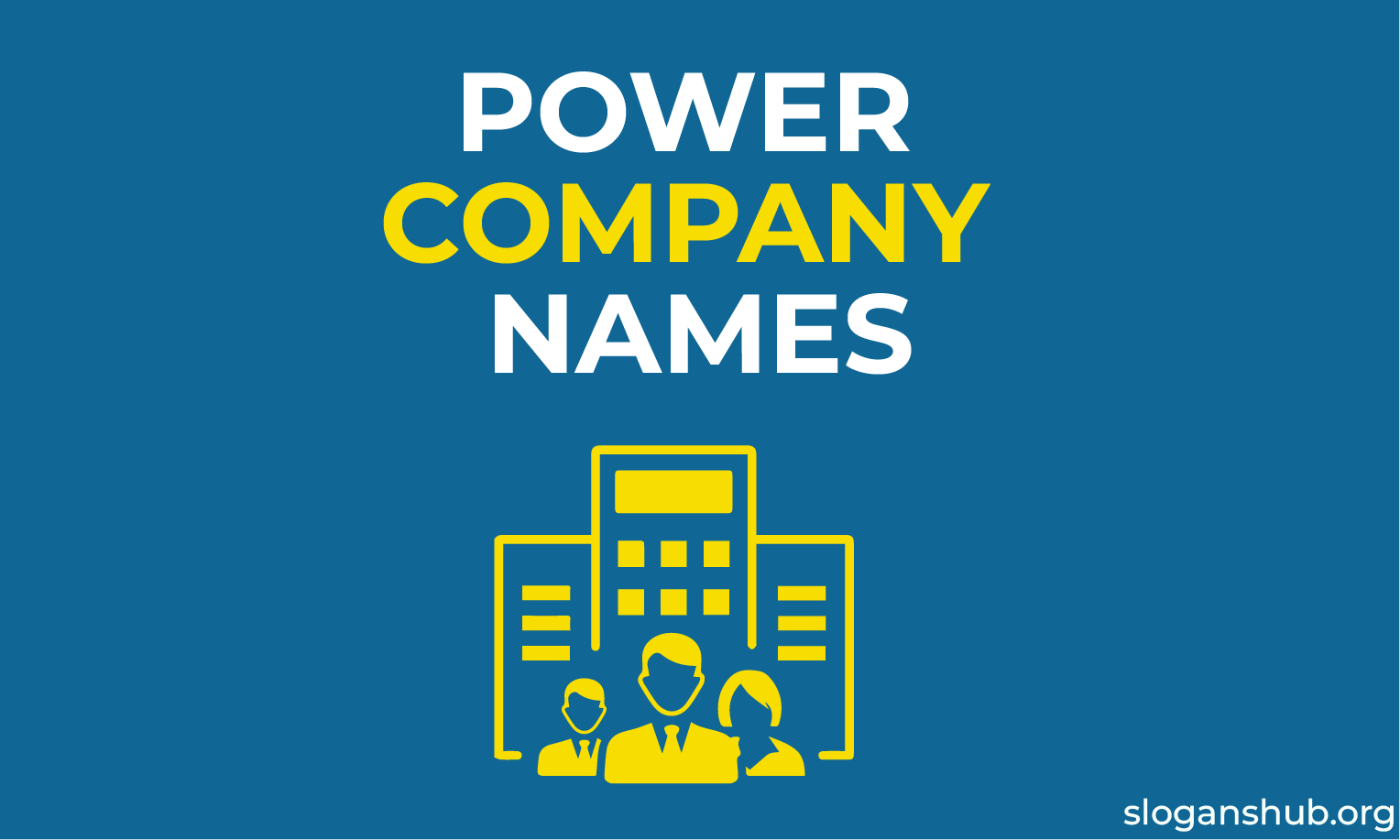 960 Unique Power Company Names & Energy Company Names
