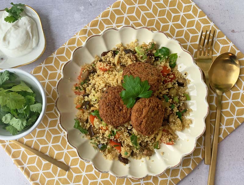 AuberginenCouscous aus dem Ninja Foodi Max Langsam kocht besser