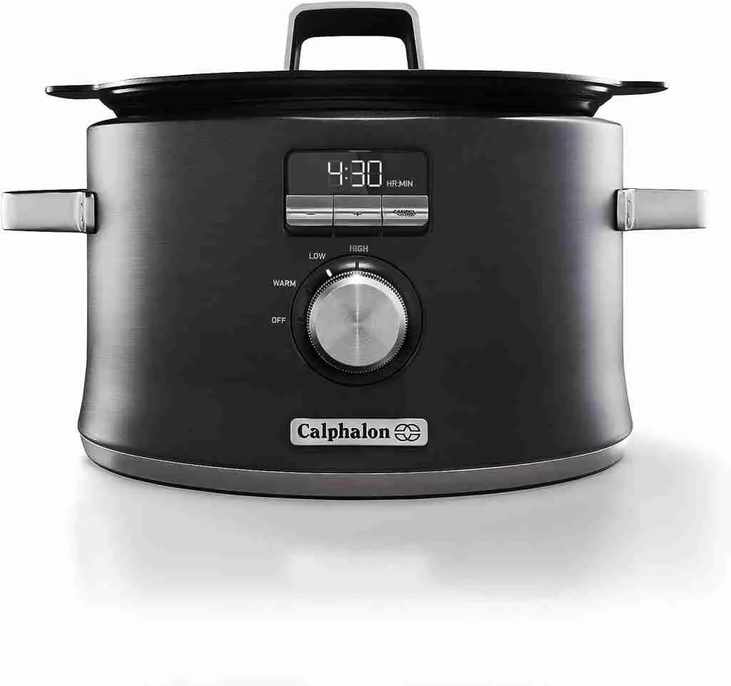 Calphalon Slow Cooker with Digital Timer and Programmable Controls, 5.3