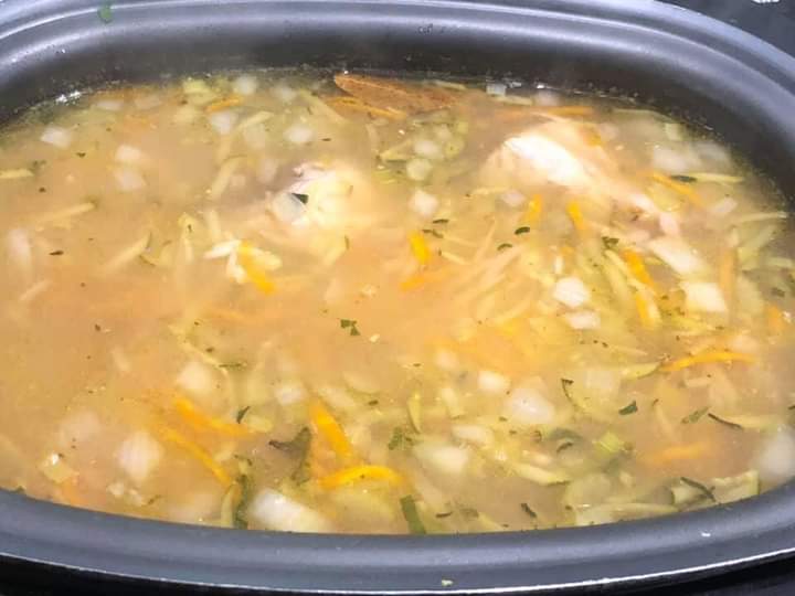 Chicken & Vegetable Rice Soup Slow Cooker Tip