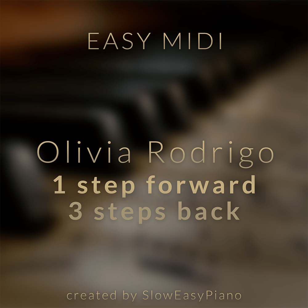 1 Step Forward 3 Steps Back Piano Easy Online | emergencydentistry.com