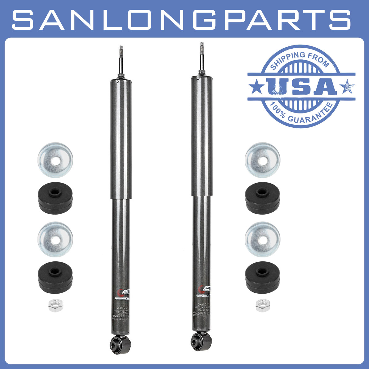 Rear Set Shocks Struts For 20072010 Ford Edge 349068 eBay