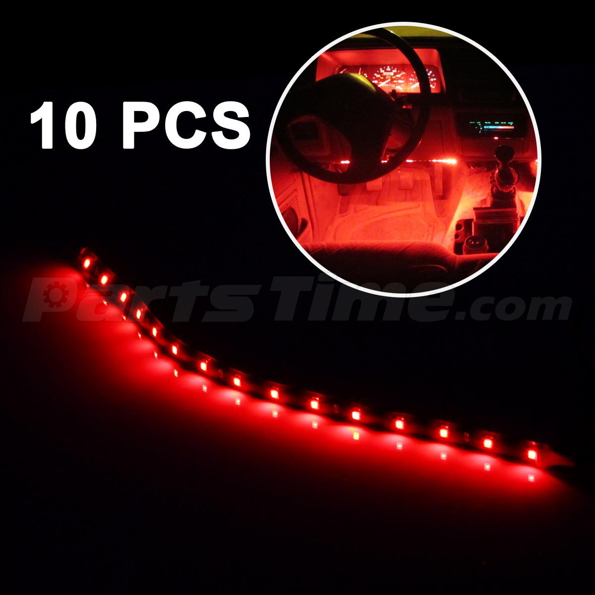 10 x12'' Waterproof Car Motorcycle ATV UTV Flexible LED Strip DRL Light