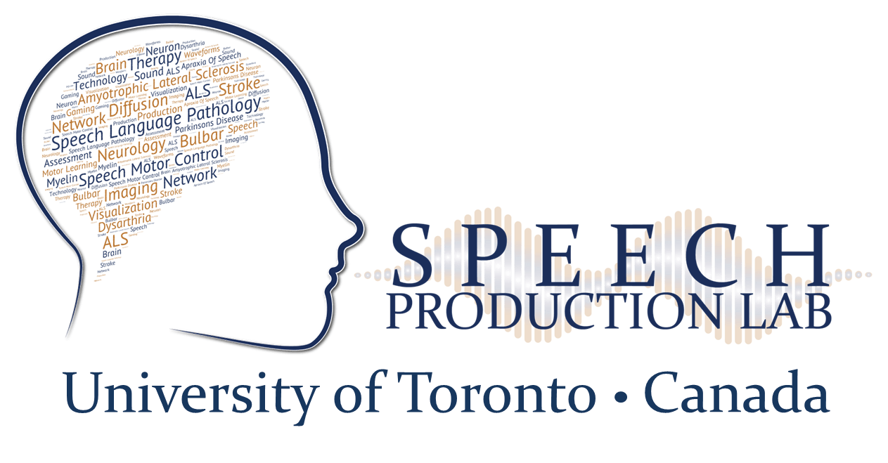 Speech Production Lab SpeechLanguage Pathology Temerty Faculty of Medicine, University of