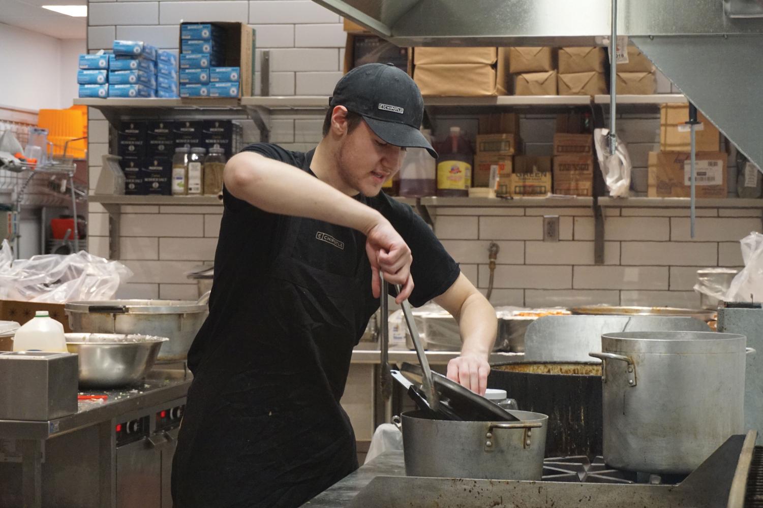 Junior works as Chipotle kitchen manager The Echo